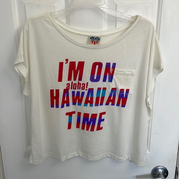 Junk Food Clothing Tops - White/cream color short sleeve top by Junk Food size medium